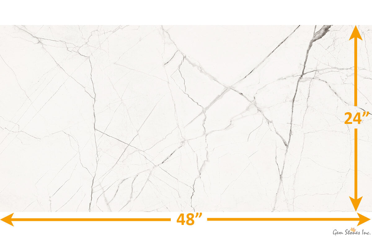 The Room Statuario Veina Picolo 24"x48" Polished Porcelain Tile - image 3