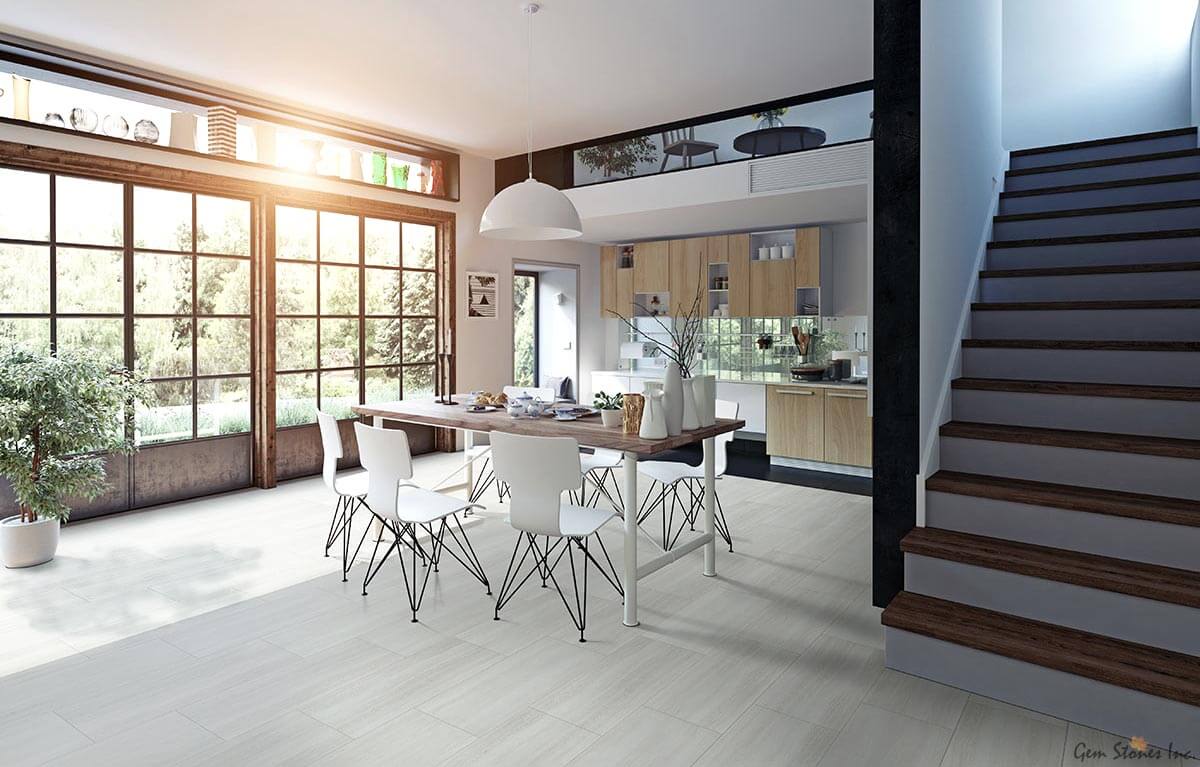 Trecento White Ocean Vinyl Tile - image 5
