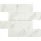 Upcycle Blanco 3"x6" Brick Recycled Glass Matte Mosaic - image 2