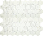 Upcycle Blanco 3" Hexagon Recycled Glass Matte Mosaic - image 4