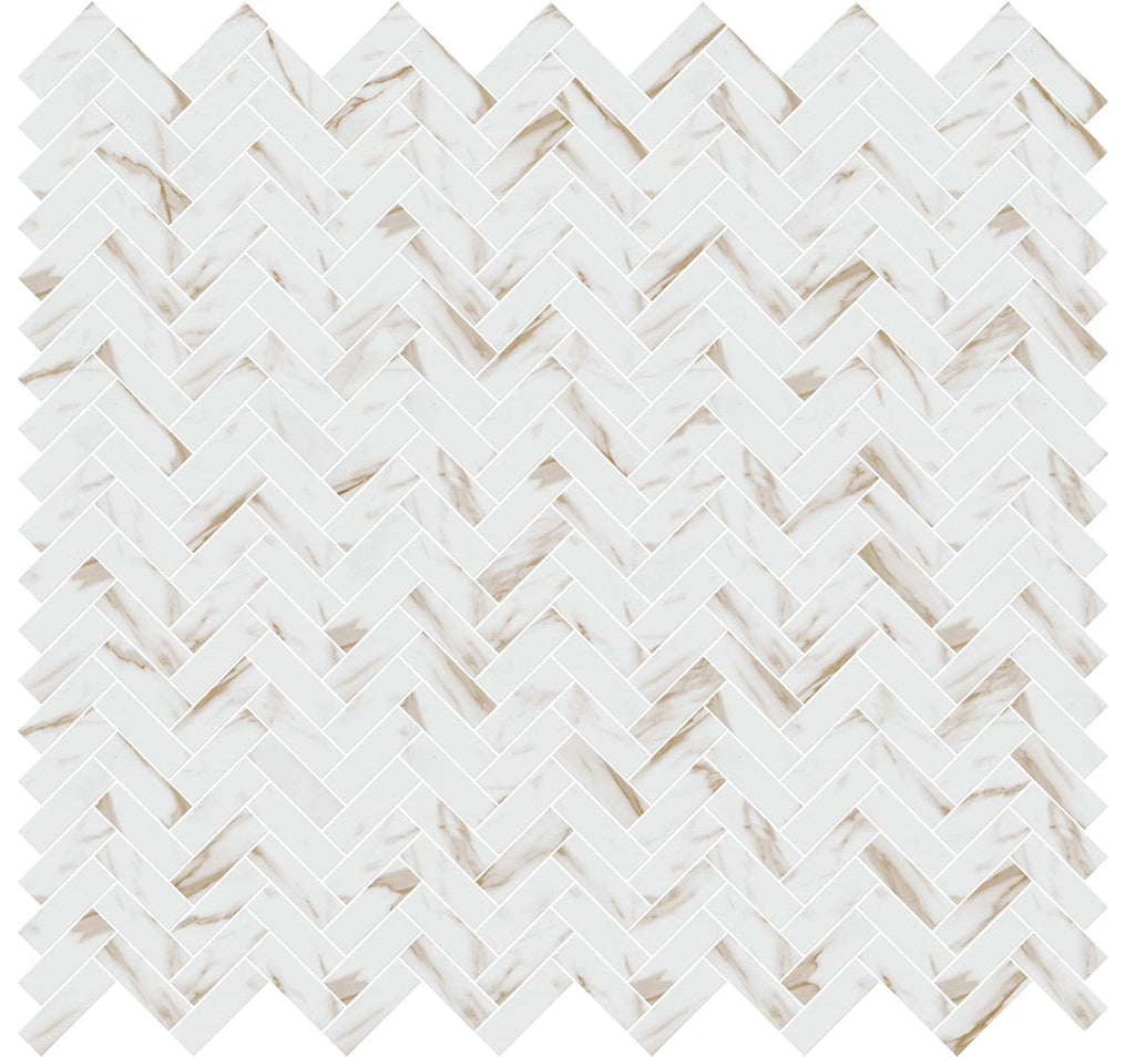 Upcycle Driftwood 1"x4" Herringbone Recycled Glass Matte Mosaic - image 4