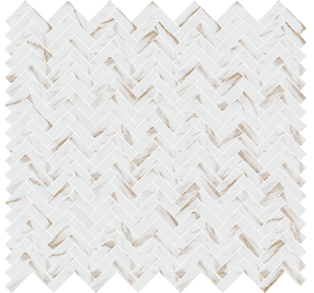 Upcycle Driftwood 1"x4" Herringbone Recycled Glass Matte Mosaic - image 4