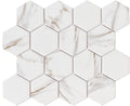 Upcycle Driftwood 3" Hexagon Recycled Glass Matte Mosaic - image 1