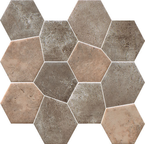 Upcycle Safari Almond Recycled Glass Matte Mosaic - image 3