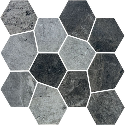 Upcycle Safari Carbone Recycled Glass Matte Mosaic - image 2