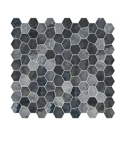 Upcycle Safari Carbone Recycled Glass Matte Mosaic - image 3