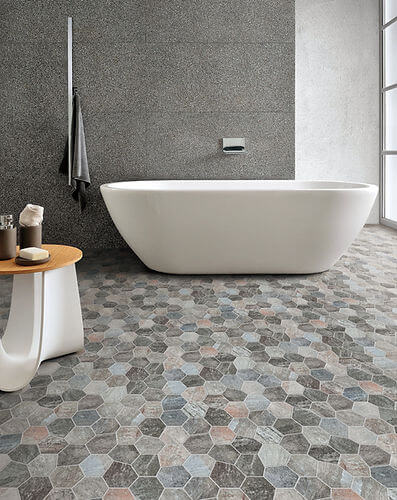 Upcycle Safari Grigio Recycled Glass Matte Mosaic - image 5