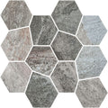 Upcycle Safari Grigio Recycled Glass Matte Mosaic - image 1