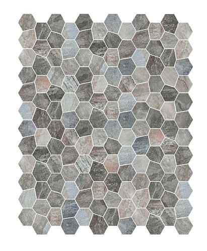 Upcycle Safari Grigio Recycled Glass Matte Mosaic - image 4
