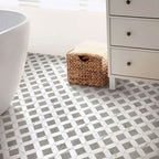 Upcycle Weave Bianco Grigio Recycled Glass Matte Mosaic - image 4