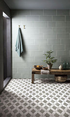 Upcycle Weave Bianco Grigio Recycled Glass Matte Mosaic - image 5