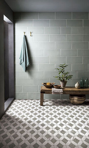 Upcycle Weave Bianco Grigio Recycled Glass Matte Mosaic - image 5