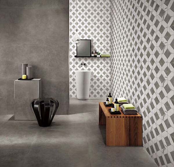 Upcycle Weave Bianco Grigio Recycled Glass Matte Mosaic - image 6