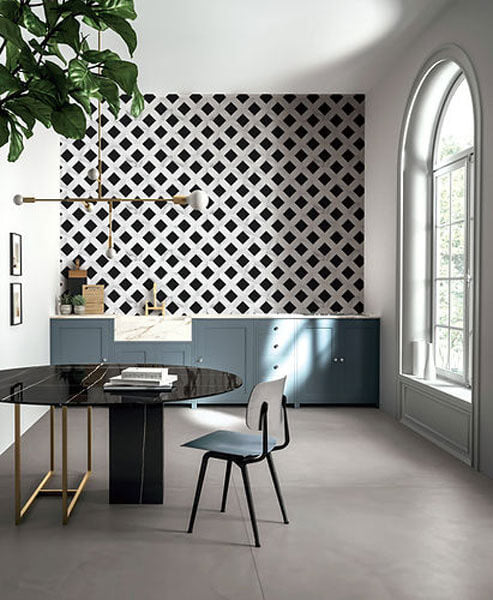 Upcycle Weave Bianco Nero Recycled Glass Matte Mosaic - image 5