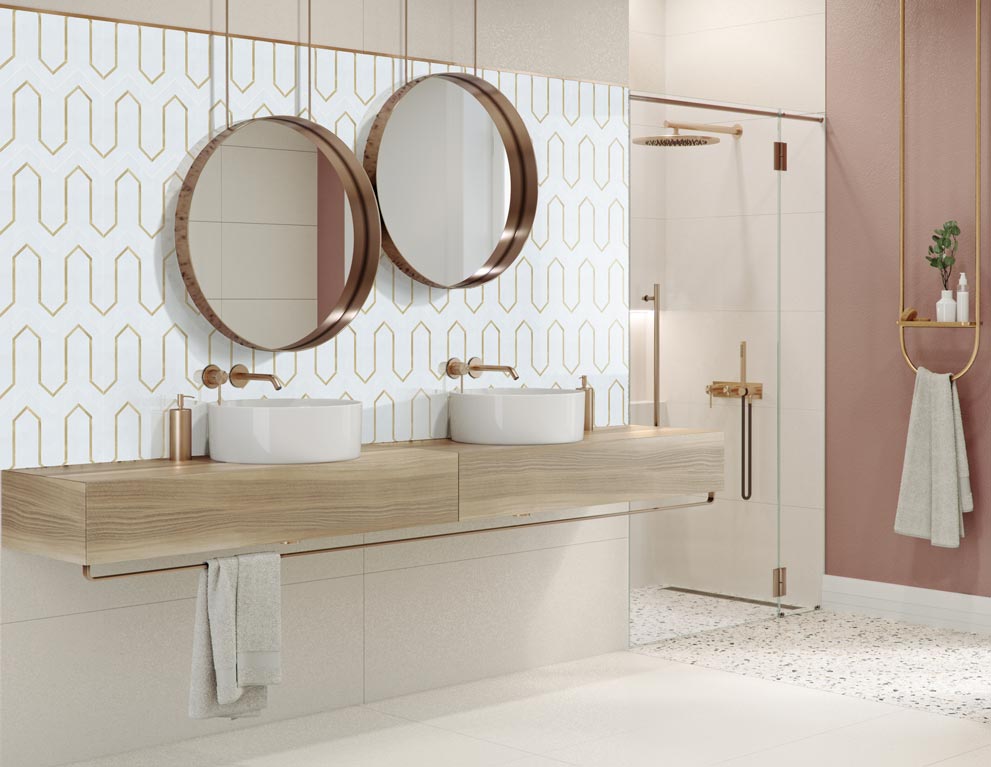 Urbanlife Oro Thassos Polished Marble Mosaic - image 3