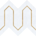 Urbanlife Oro Thassos Polished Marble Mosaic - image 1