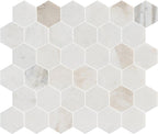 Valentino Bianco 2" Hexagon Honed Marble Mosaic - image 1
