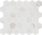 Valentino Bianco 2" Hexagon Honed Marble Mosaic - image 2