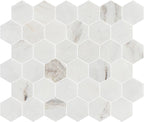 Valentino Bianco 2" Hexagon Honed Marble Mosaic - image 3
