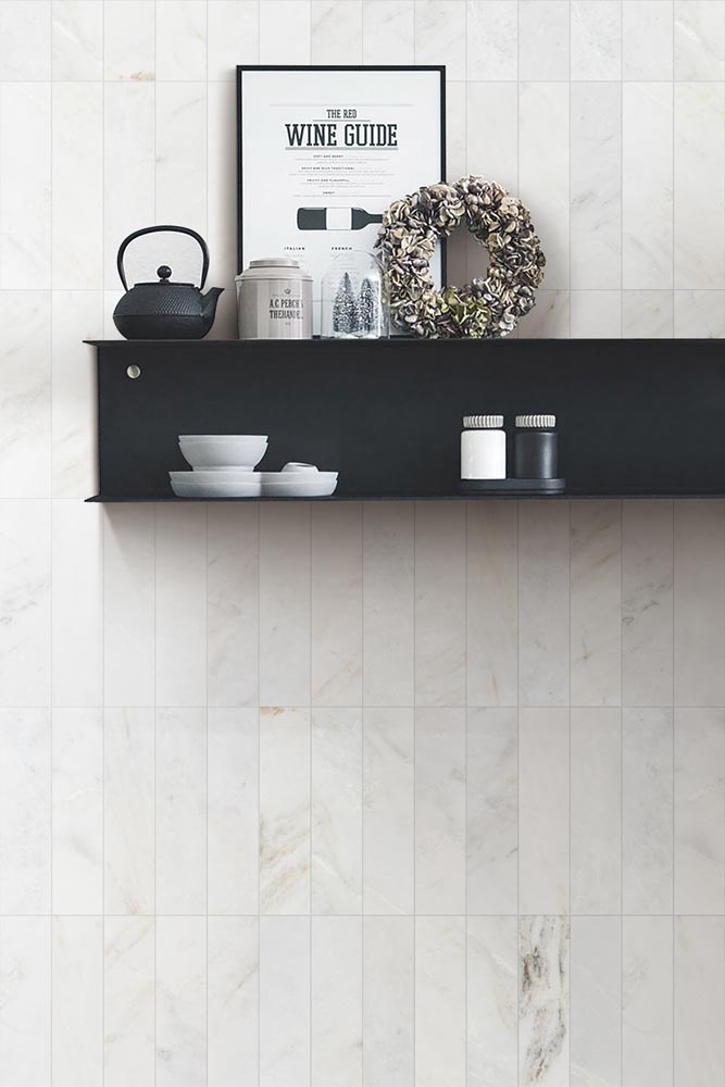 Valentino Bianco 3"x12" Honed Marble Tile - image 3