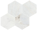 Valentino Bianco 6" Hexagon Honed Marble Mosaic - image 1