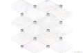 Ice White Marble Octagon + Silver Dot Polished Mosaic - image 1