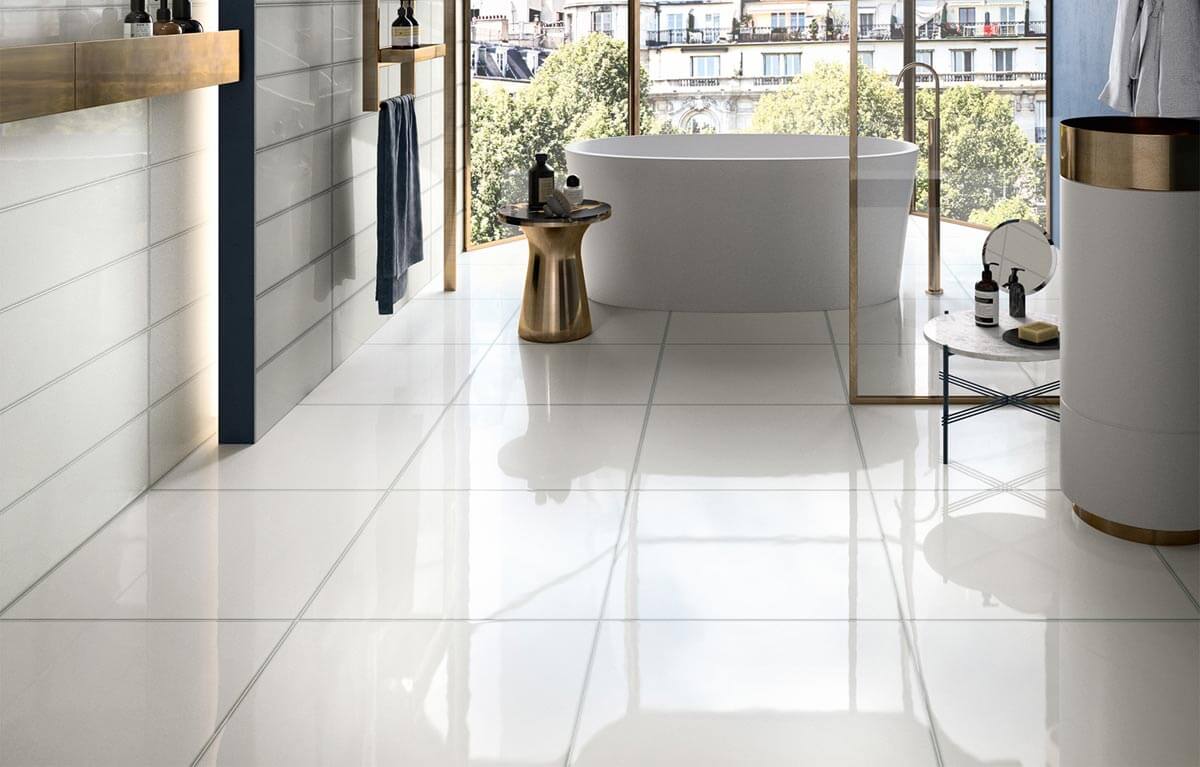 Vetri Bianco (White) Polished Porcelain Tile - image 4