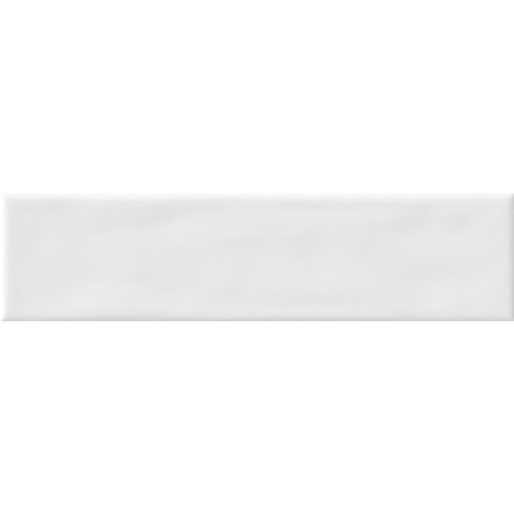 Wave White 3"x12" Glossy Ceramic Tile - image 1