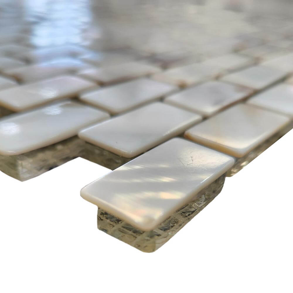 White Pearl Brick Genuine Mother Of Pearl Mosaic - image 4
