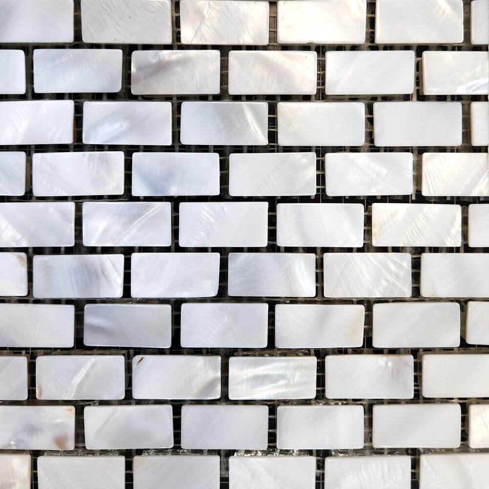 White Pearl Brick Genuine Mother Of Pearl Mosaic - image 1