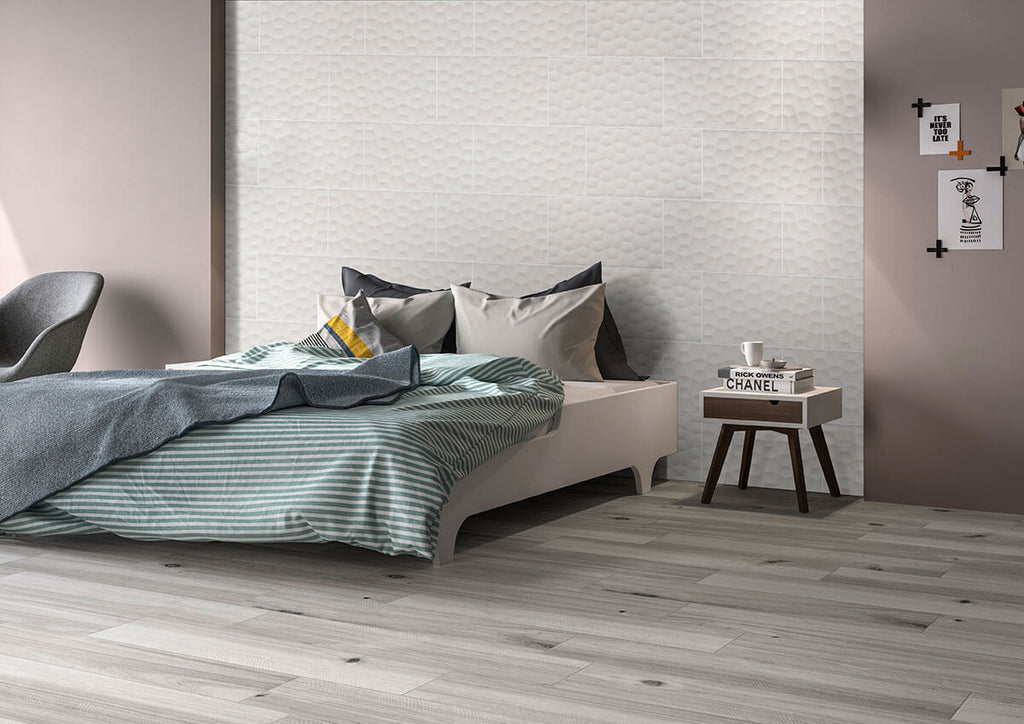 Adella Viso White 12"x24" Satin Matte Porcelain Tile - image 3