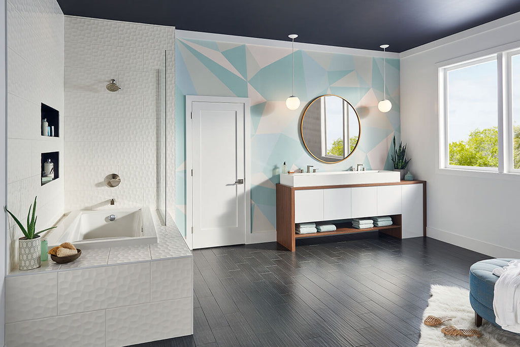Adella Viso White 12"x24" Satin Matte Porcelain Tile - image 4