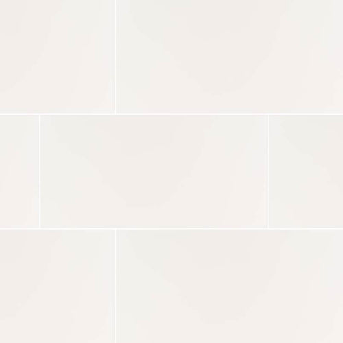 Adella White 12"x24" Satin Matte Porcelain Tile - image 1