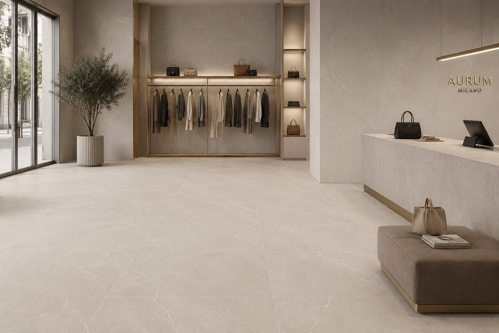 Archie Bianco Matte Porcelain Tile