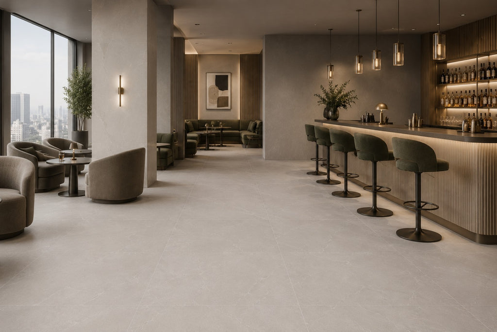 Archie Bianco Matte Porcelain Tile