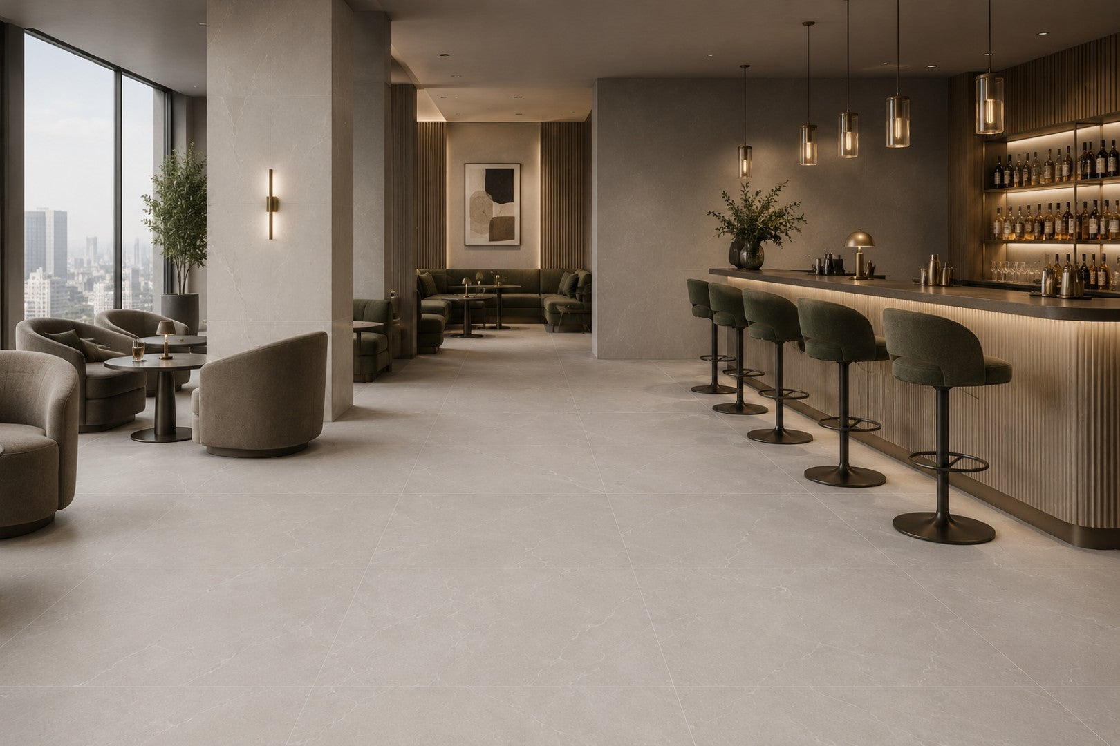 Archie Bianco Matte Porcelain Tile