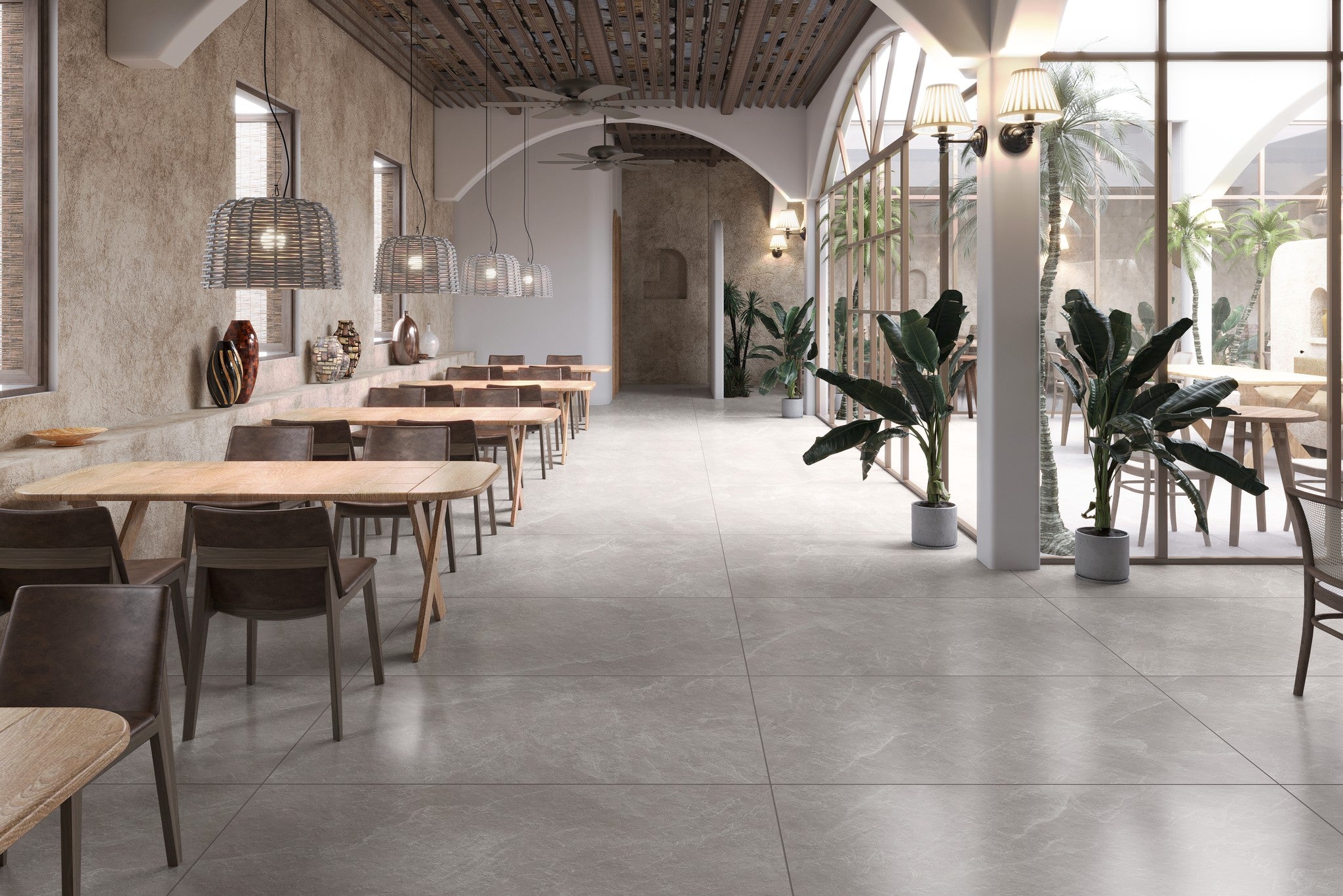 Archie Grey Matte Porcelain Tile