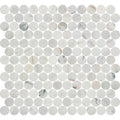 Avorio Saigon 1" Penny Round Honed Marble Mosaic - image 1