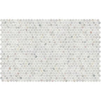 Avorio Saigon 1" Penny Round Honed Marble Mosaic - image 3