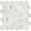 Avorio Saigon 2" Hexagon Honed Marble Mosaic - image 1