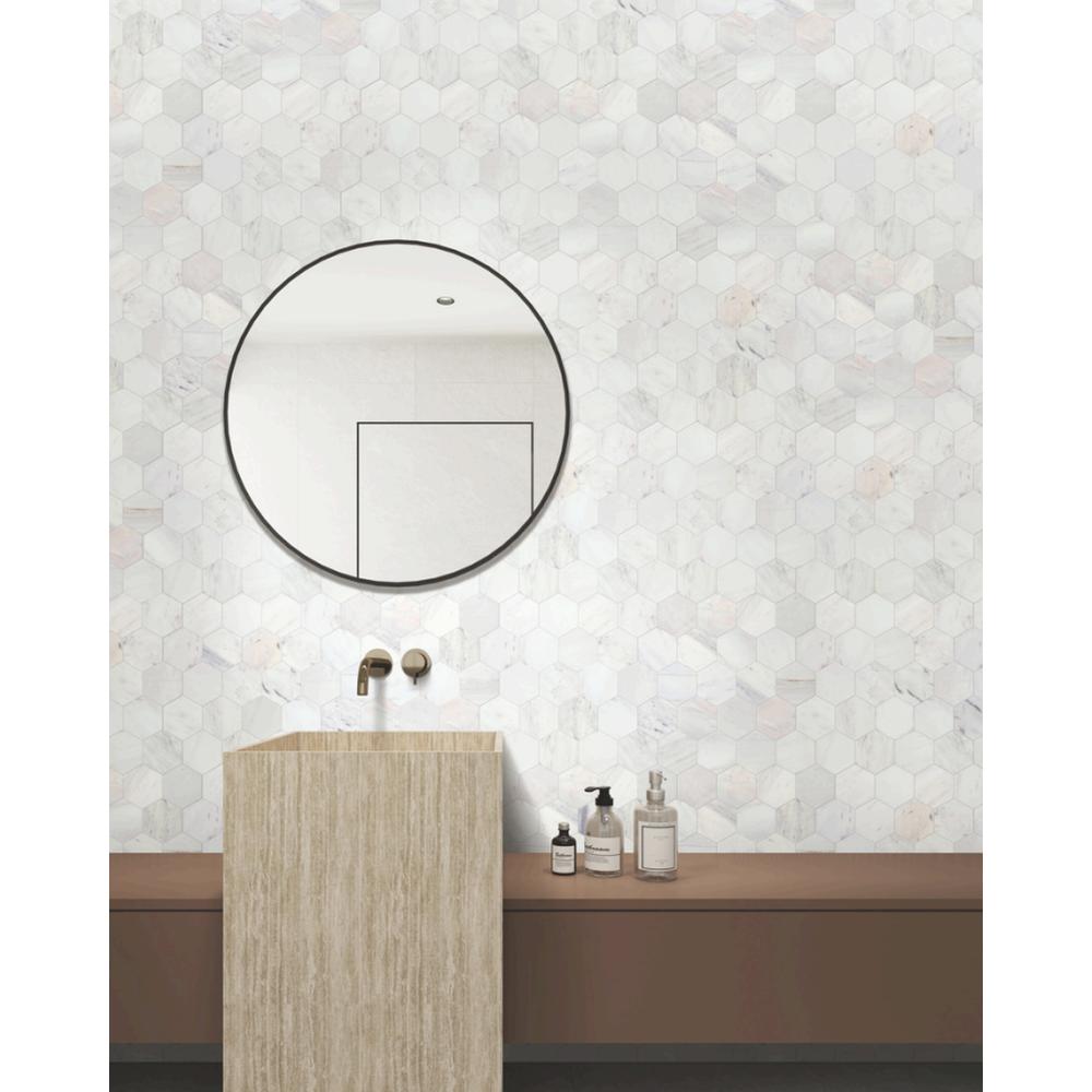 Avorio Saigon 3" Hexagon Honed Marble Mosaic - image 2