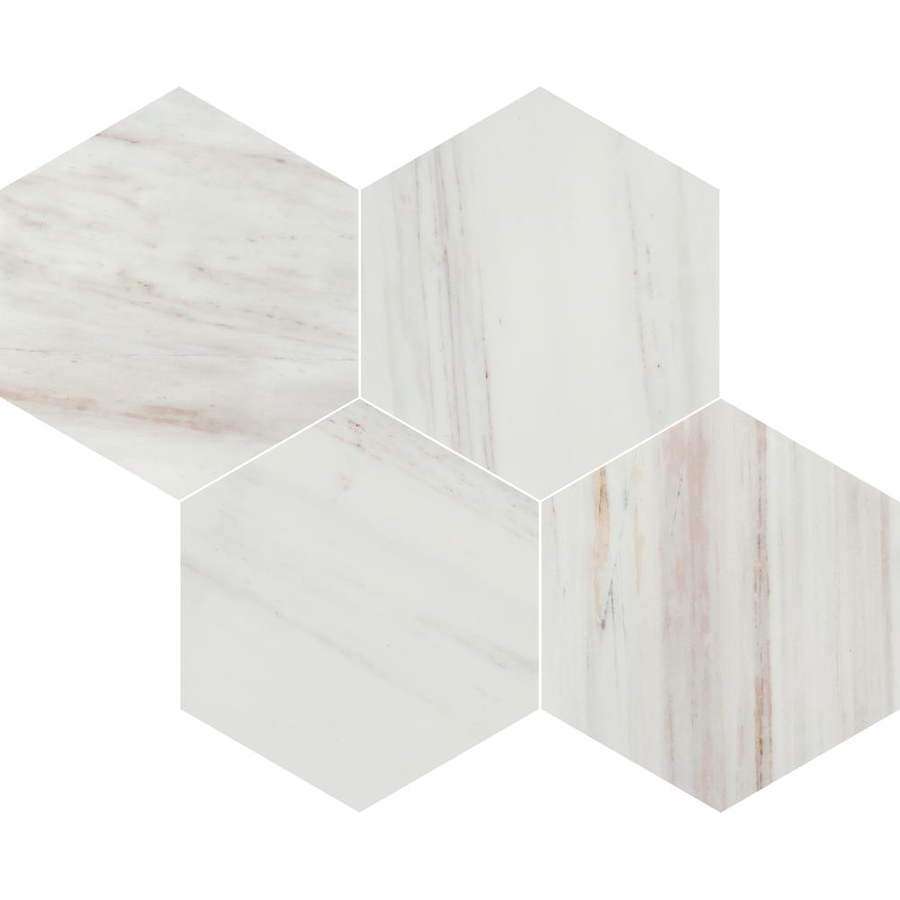 Avorio Saigon 6" Hexagon Honed Marble Mosaic - image 5