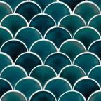 Azul Scallop Porcelain Mosaic - image 1
