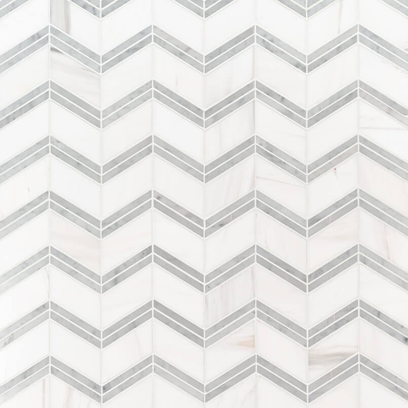 Bianco Dolomite Chevron - image 2