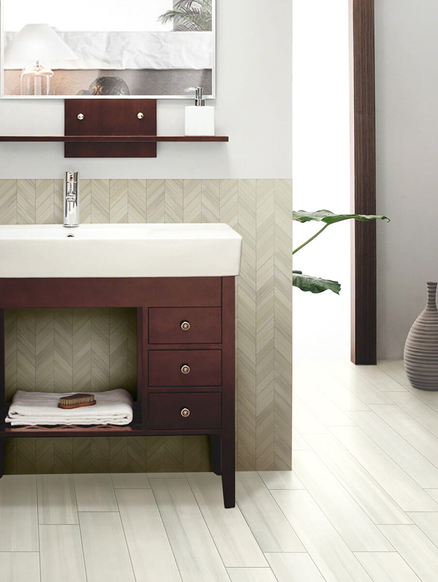 Watercolour Bianco Porcelain Tile - image 8