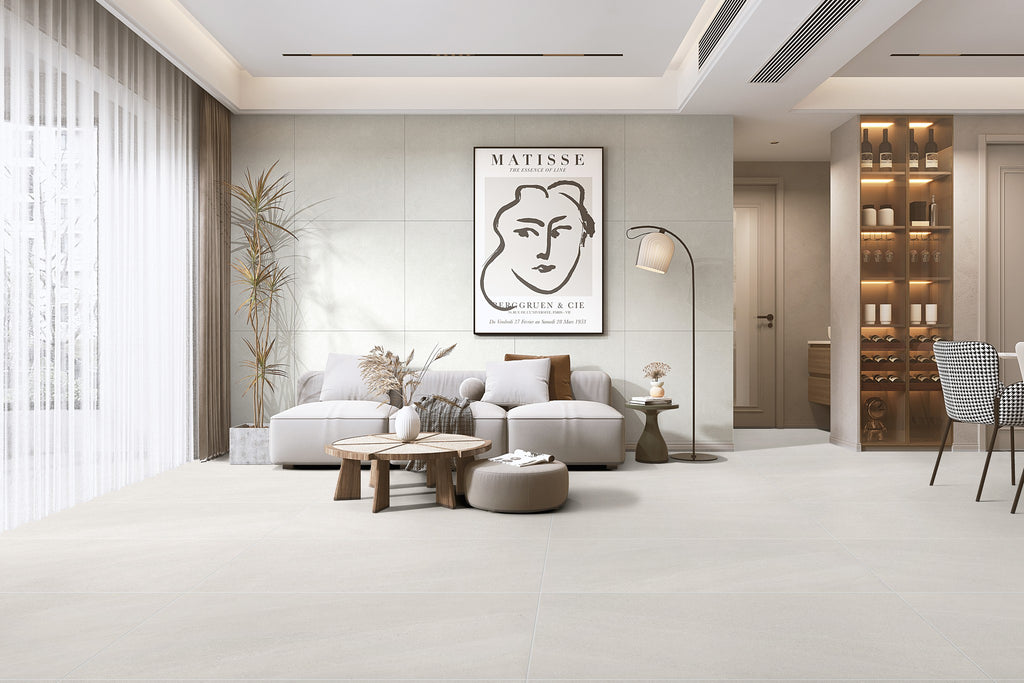 BL White Matte Porcelain Tile