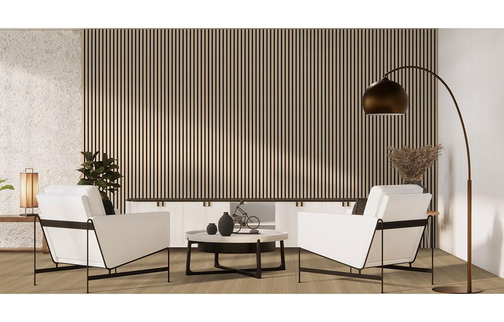 Standard Slat Panels Blonde Acoustic Wood Slat Panels 9.5" x 94.5" Misc Wood Tile - image 10