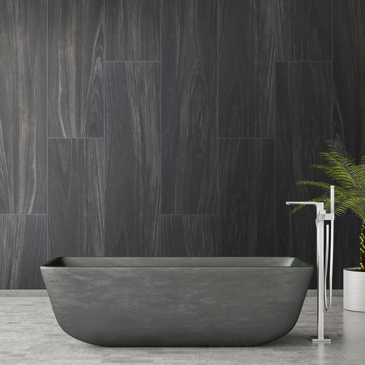 Braxton Midnight 8"x40" Matte Porcelain Tile - image 3