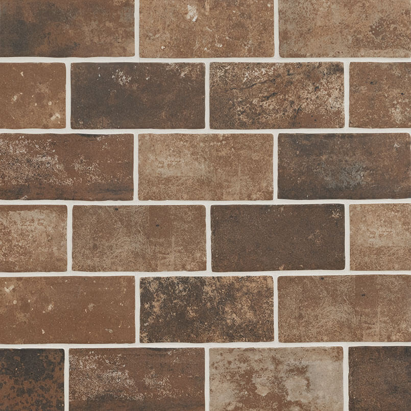 Brickstone Capella Red 5"x10" Porcelain Tile - image 1