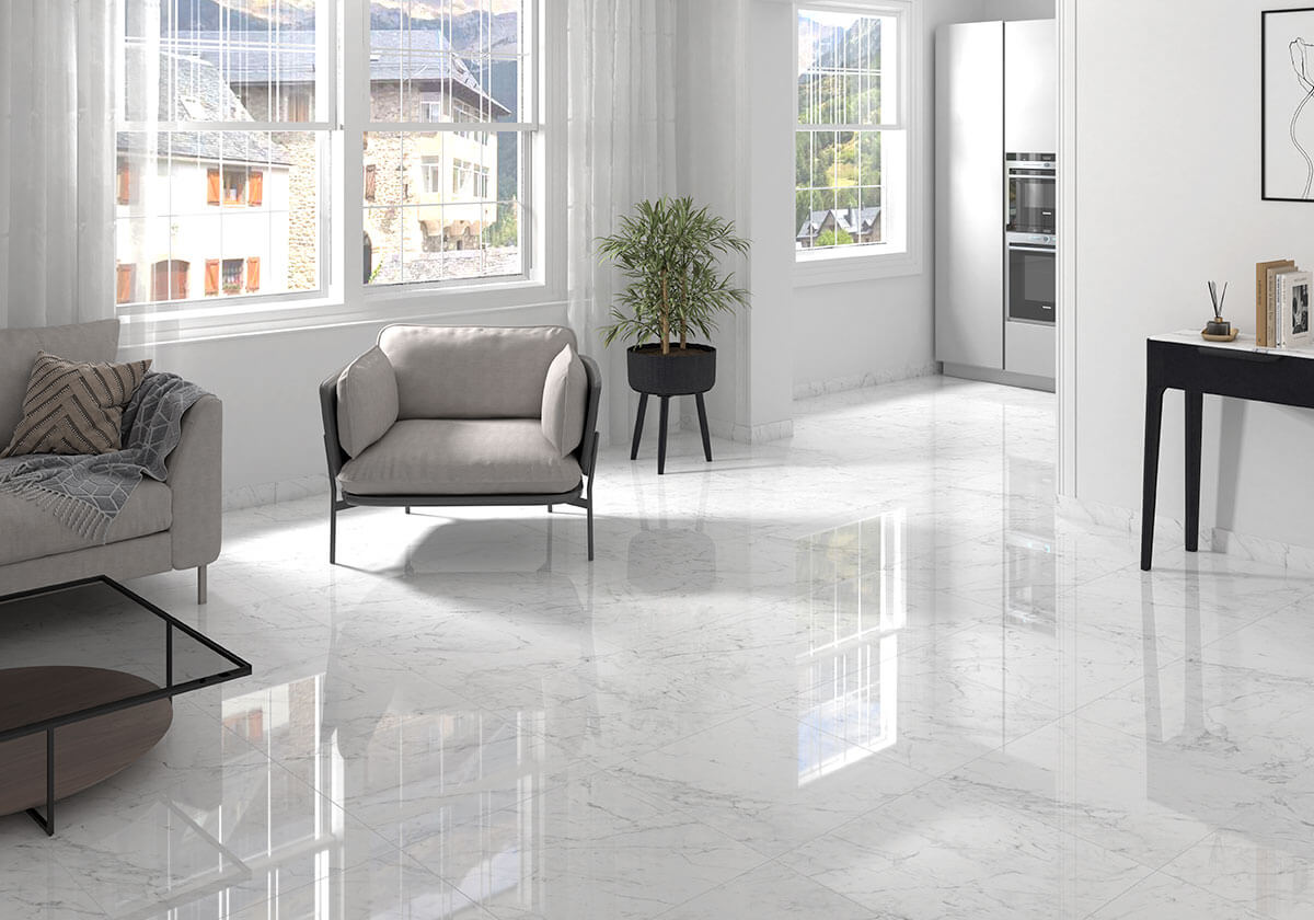 Kaya Carrara Bianco Porcelain Tile - image 4